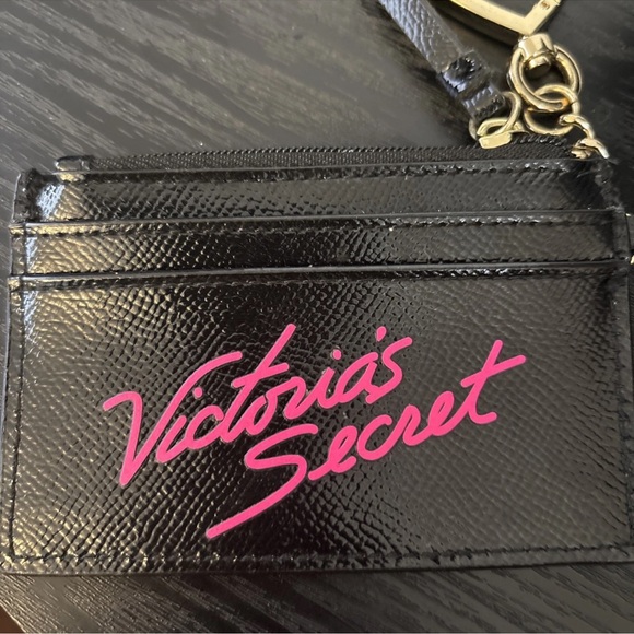 Victoria's Secret Key Chain Card Holder GLITTER PALM TREE GOLD HEART RARE 4.5X3" - Picture 4 of 7